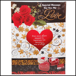 "VALENTINE GREETING CARD- Code 808-code001 - Click here to View more details about this Product
